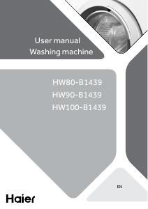 Handleiding Haier HW80-B1439 Wasmachine