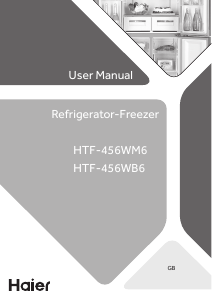 Handleiding Haier HTF-456WM6 Koel-vries combinatie