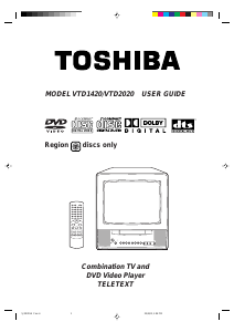 Bruksanvisning Toshiba VTD1420 TV