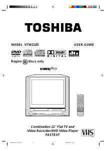 Handleiding Toshiba VTW2185 Televisie