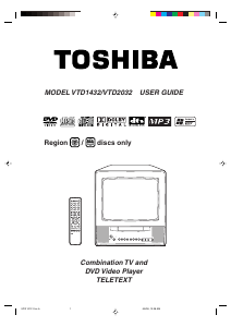 Bruksanvisning Toshiba VTD2032 TV