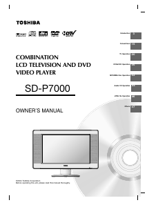 Handleiding Toshiba SD-P7000 LCD televisie