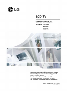 Manual LG 15LC1RB LCD Television