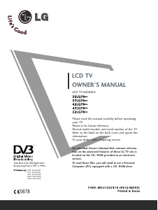 Manual LG 32LG7000.AEU Televizor LCD