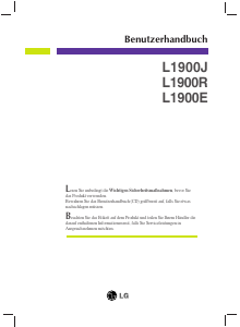 Bedienungsanleitung LG L1900R-BF LCD monitor