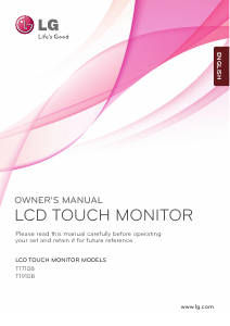 Manual LG T1710B-SN LCD Monitor