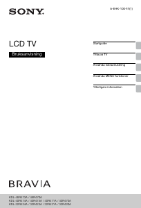 Bruksanvisning Sony Bravia KDL-32R421A LCD TV