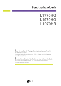Bedienungsanleitung LG L1970HQ-BF LCD monitor