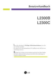 Bedienungsanleitung LG L2300C LCD monitor