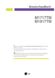 Bedienungsanleitung LG M1917TM LCD monitor
