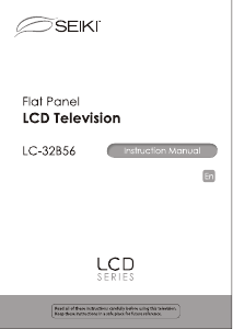 Manual de uso SEIKI LC32B56 Televisor de LCD