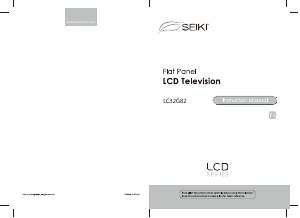 Bruksanvisning SEIKI LC32G82 LCD TV