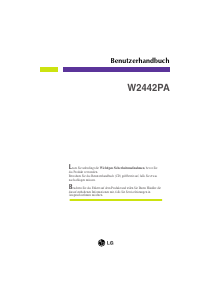 Bedienungsanleitung LG W2442PA-BF LCD monitor