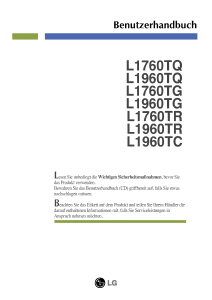 Bedienungsanleitung LG L1760TQ-BF LCD monitor