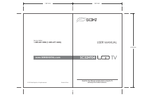 Bruksanvisning SEIKI SC32HT04 LCD TV
