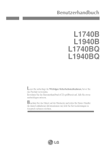 Bedienungsanleitung LG L1940B LCD monitor