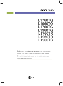 Handleiding LG L1760TR-BF.AEUOQPN LCD monitor