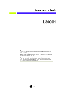 Bedienungsanleitung LG L3000H LCD monitor