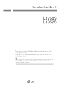 Bedienungsanleitung LG L1752S-SF LCD monitor
