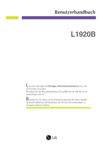 Bedienungsanleitung LG L1920B LCD monitor