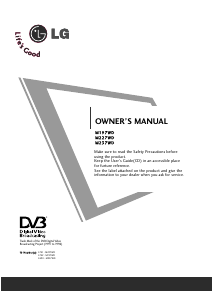 Bruksanvisning LG M227WD LCD skärm