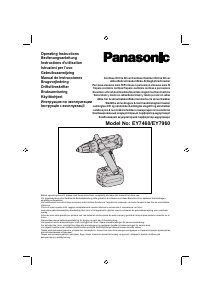 Manuale Panasonic EY7460 Trapano avvitatore