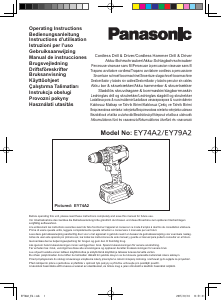 Bruksanvisning Panasonic EY79A2 Borrskruvdragare