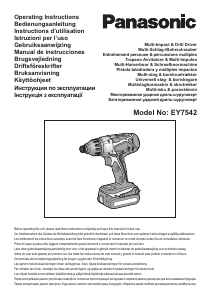 Mode d’emploi Panasonic EY7542 Perceuse visseuse