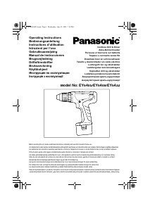 Manual de uso Panasonic EY6432FQKW Atornillador taladrador