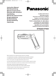 Manuale Panasonic EY6220DR Trapano avvitatore