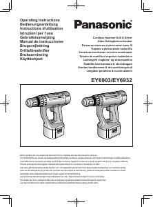 Manuale Panasonic EY6903 Trapano avvitatore