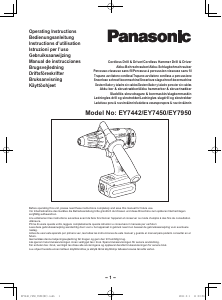 Bedienungsanleitung Panasonic EY7442 Bohrschrauber