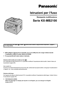 Manuale Panasonic KX-MB2120JT Stampante multifunzione