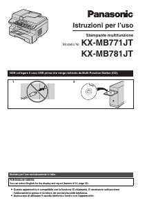 Manuale Panasonic KX-MB781JT Stampante multifunzione
