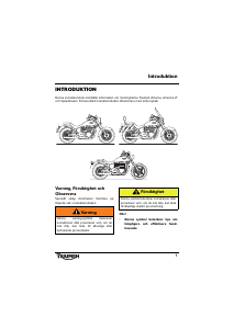 Bruksanvisning Triumph America Motorcykel