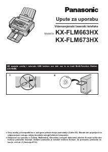 Priručnik Panasonic KX-FLM673HX Višenamjenski pisač