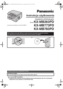 Instrukcja Panasonic KX-MB263PD Drukarka wielofunkcyjna