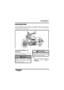 Bruksanvisning Triumph Rocket III Roadster Motorcykel