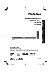 Manual Panasonic DVD-S68GJ DVD Player