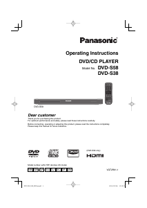 Bruksanvisning Panasonic DVD-S58GU DVD spelare