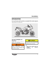 Bruksanvisning Triumph Tiger Sport Motorcykel