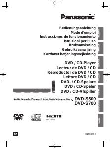 Manuale Panasonic DVD-S700EG Lettore DVD