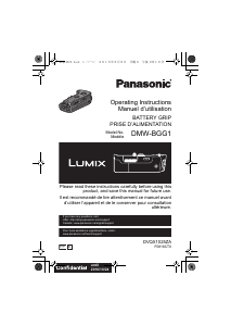 Руководство Panasonic DMW-BGG1E Lumix Батарейная ручка