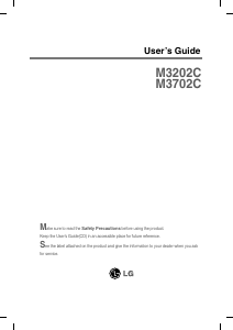 Bruksanvisning LG M3202C-BA LCD skärm