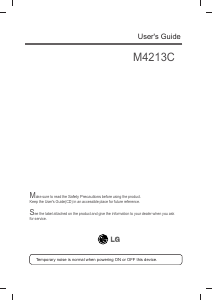 Bruksanvisning LG M4213C-BAP LCD skärm