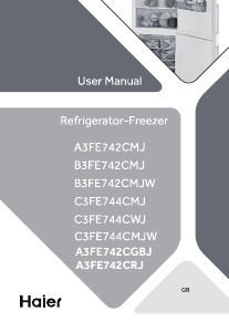Manual Haier C3FE744CMJW Fridge-Freezer
