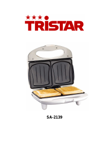 Handleiding Tristar SA-2139 Contactgrill