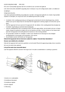 Handleiding Tristar EM-2101 Snijmachine