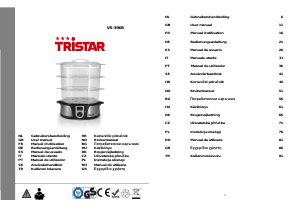 Instrukcja Tristar VS-3908 Kuchenka parowa