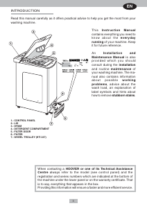 Handleiding Hoover HTI 247 Wasmachine